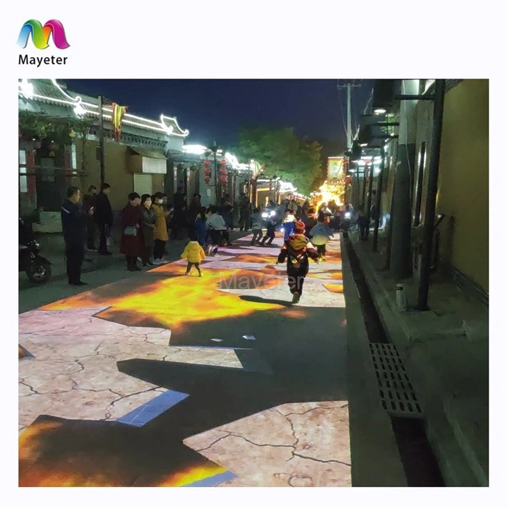 Outdoor 3d Hologram Mapping Projection Projectors Projection Interactive Advertising