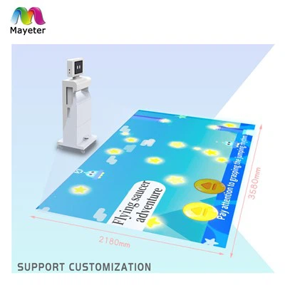 Мобильный портативный все в одном по этажах/наземной интерактивной проекционной системе сенсорный экран Проектор пола для детей Образование